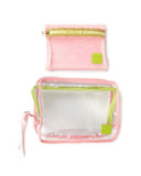 Cheeky Cosmetic Case - Lime & Pink